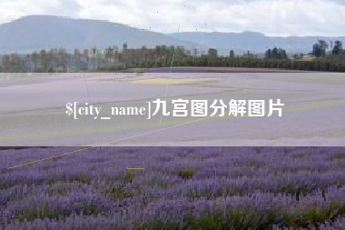 冠县九宫图分解图片