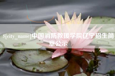 冠县中国消防救援学院辽宁招生简章公示