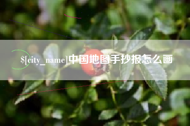 冠县中国地图手抄报怎么画