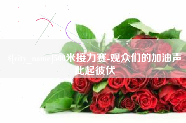 冠县500米接力赛-观众们的加油声此起彼伏