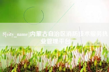 冠县内蒙古自治区消防技术服务执业管理平台