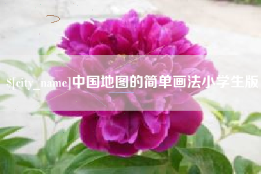 冠县中国地图的简单画法小学生版