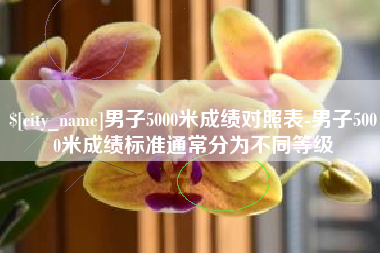 冠县男子5000米成绩对照表-男子5000米成绩标准通常分为不同等级