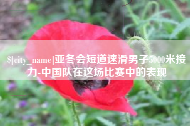 冠县亚冬会短道速滑男子5000米接力-中国队在这场比赛中的表现
