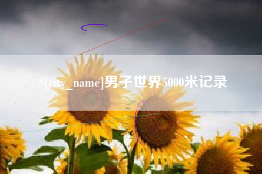 冠县男子世界5000米记录