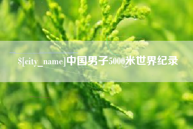 冠县中国男子5000米世界纪录