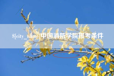 冠县中国消防学院报考条件