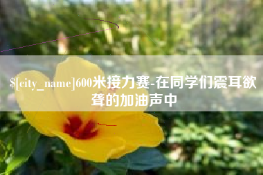 冠县600米接力赛-在同学们震耳欲聋的加油声中