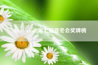 冠县第七届亚冬会奖牌榜
