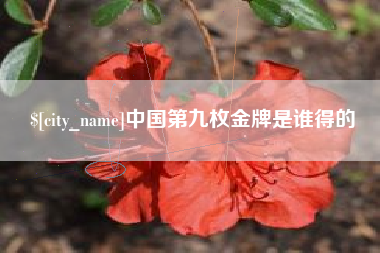 冠县中国第九枚金牌是谁得的