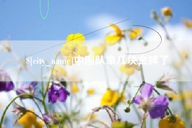 冠县中国队拿几块金牌了