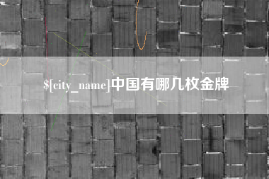 冠县中国有哪几枚金牌