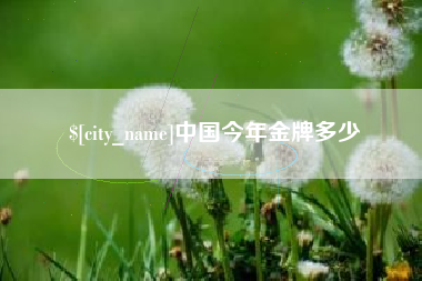 冠县中国今年金牌多少
