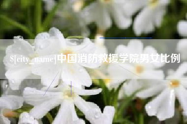 冠县中国消防救援学院男女比例