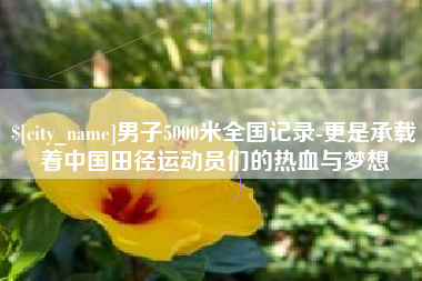 冠县男子5000米全国记录-更是承载着中国田径运动员们的热血与梦想