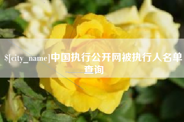 冠县中国执行公开网被执行人名单查询