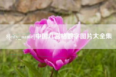 冠县中国九宫格数字图片大全集