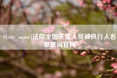 冠县法院全国失信人员被执行人名单查询官网