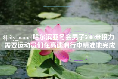 冠县哈尔滨亚冬会男子5000米接力-需要运动员们在高速滑行中精准地完成