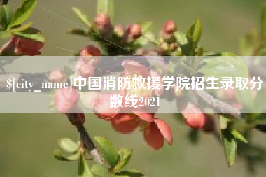 冠县中国消防救援学院招生录取分数线2021