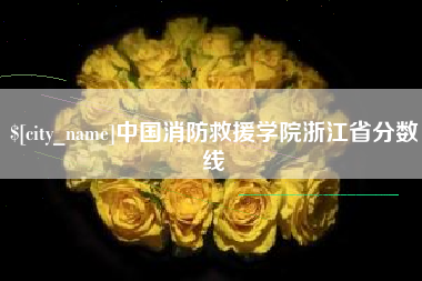 冠县中国消防救援学院浙江省分数线