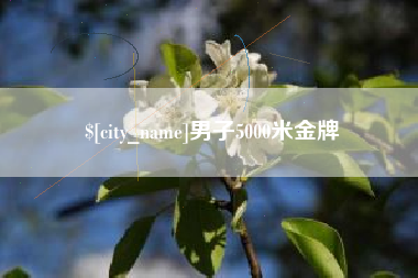 冠县男子5000米金牌