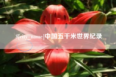 冠县中国五千米世界纪录