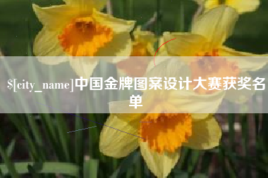 冠县中国金牌图案设计大赛获奖名单