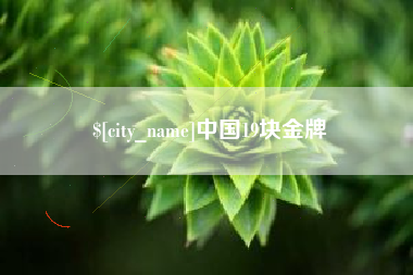 冠县中国19块金牌