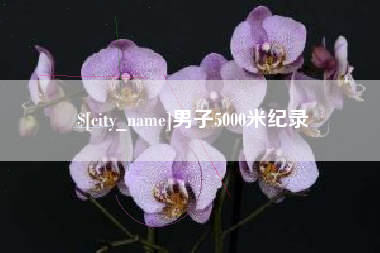 冠县男子5000米纪录