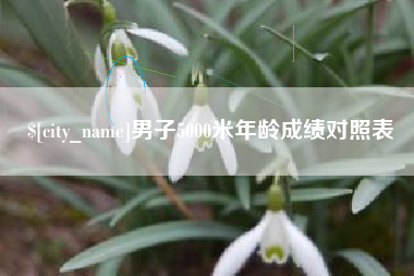 冠县男子5000米年龄成绩对照表