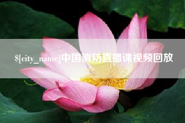 冠县中国消防直播课视频回放