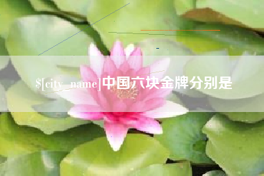冠县中国六块金牌分别是