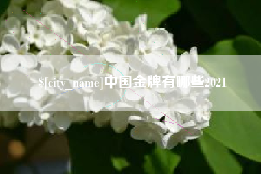 冠县中国金牌有哪些2021