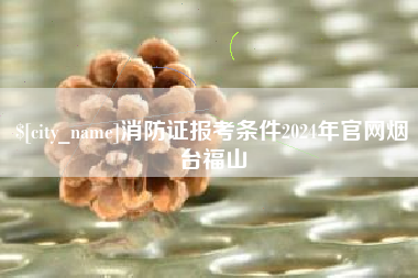 冠县消防证报考条件2024年官网烟台福山
