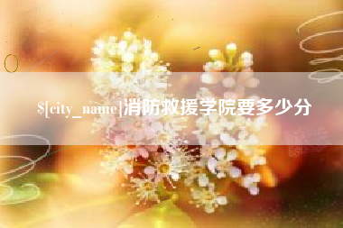 冠县消防救援学院要多少分